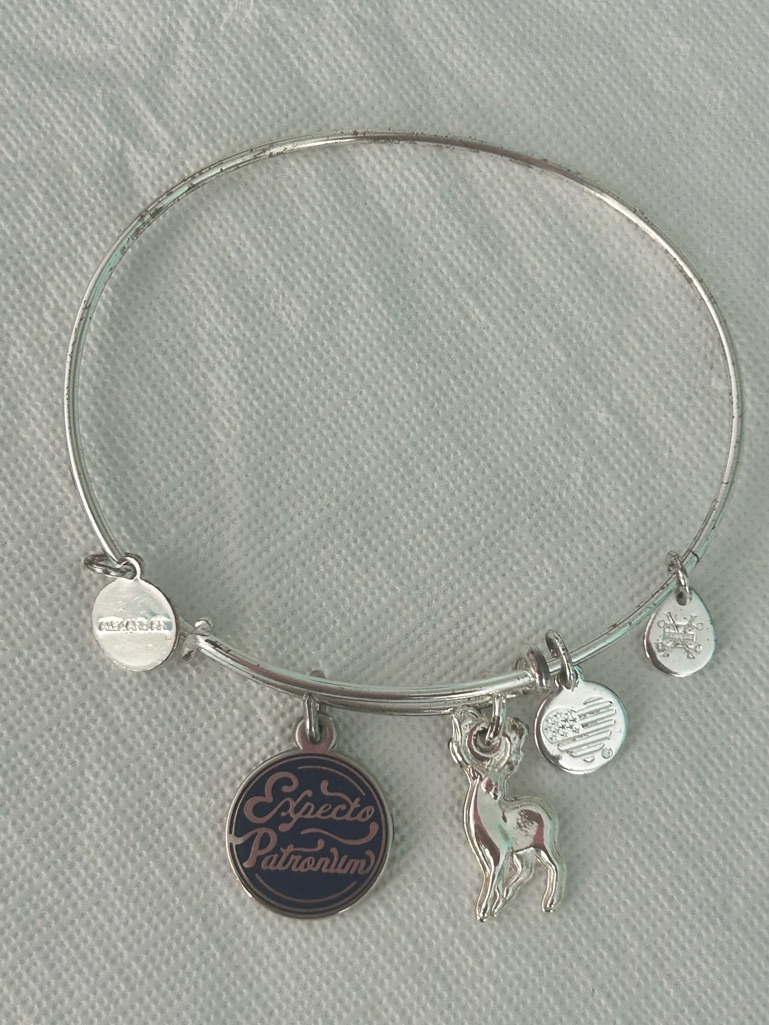 Nwot Harry Potter Alex And Ani Bracelet Expecto Patronum Spell Charm — image 2 of 5
